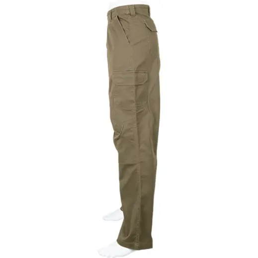 Mens Heritage Heavy Duty Trousers Khaki Side